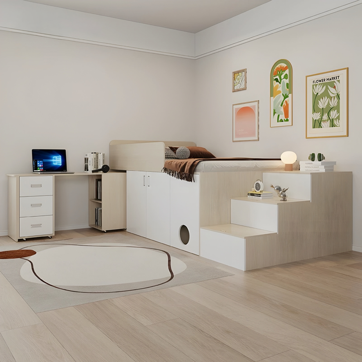 EVIAN Modern Multipurpose Storage Bedframe