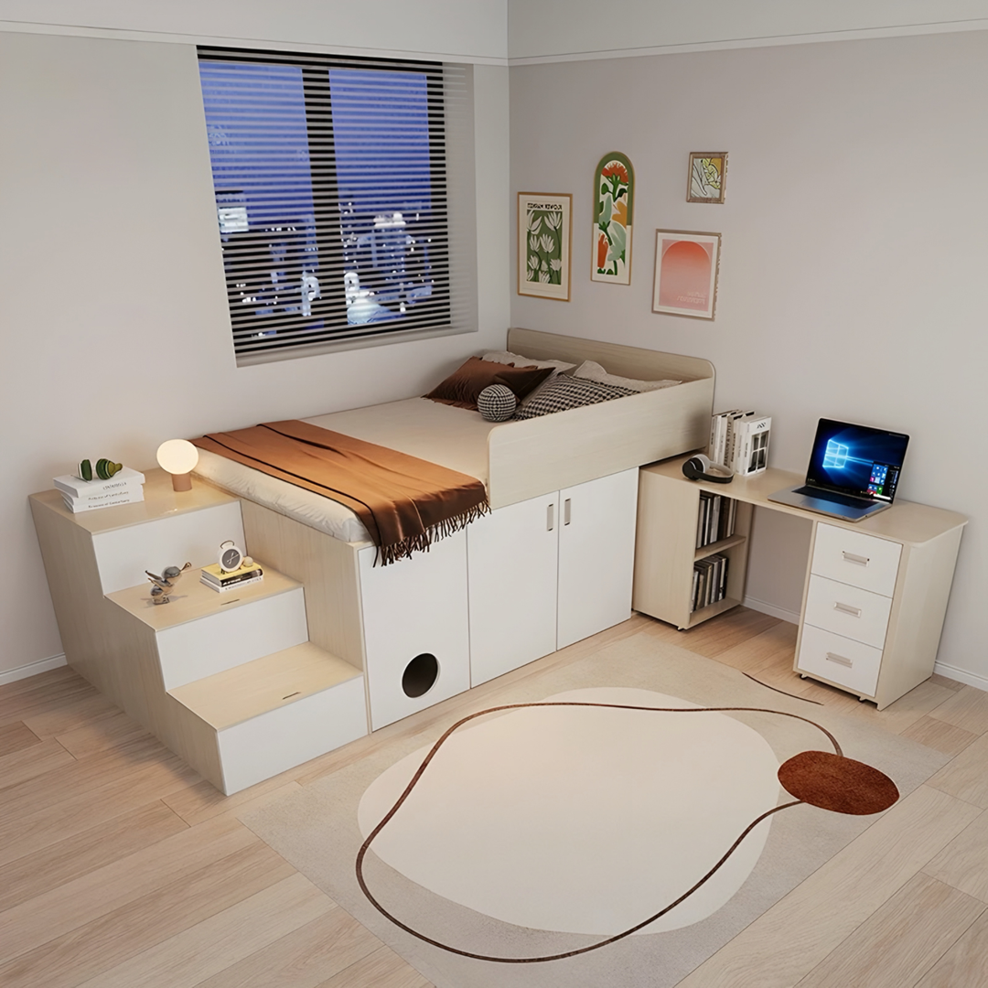 EVIAN Modern Multipurpose Storage Bedframe
