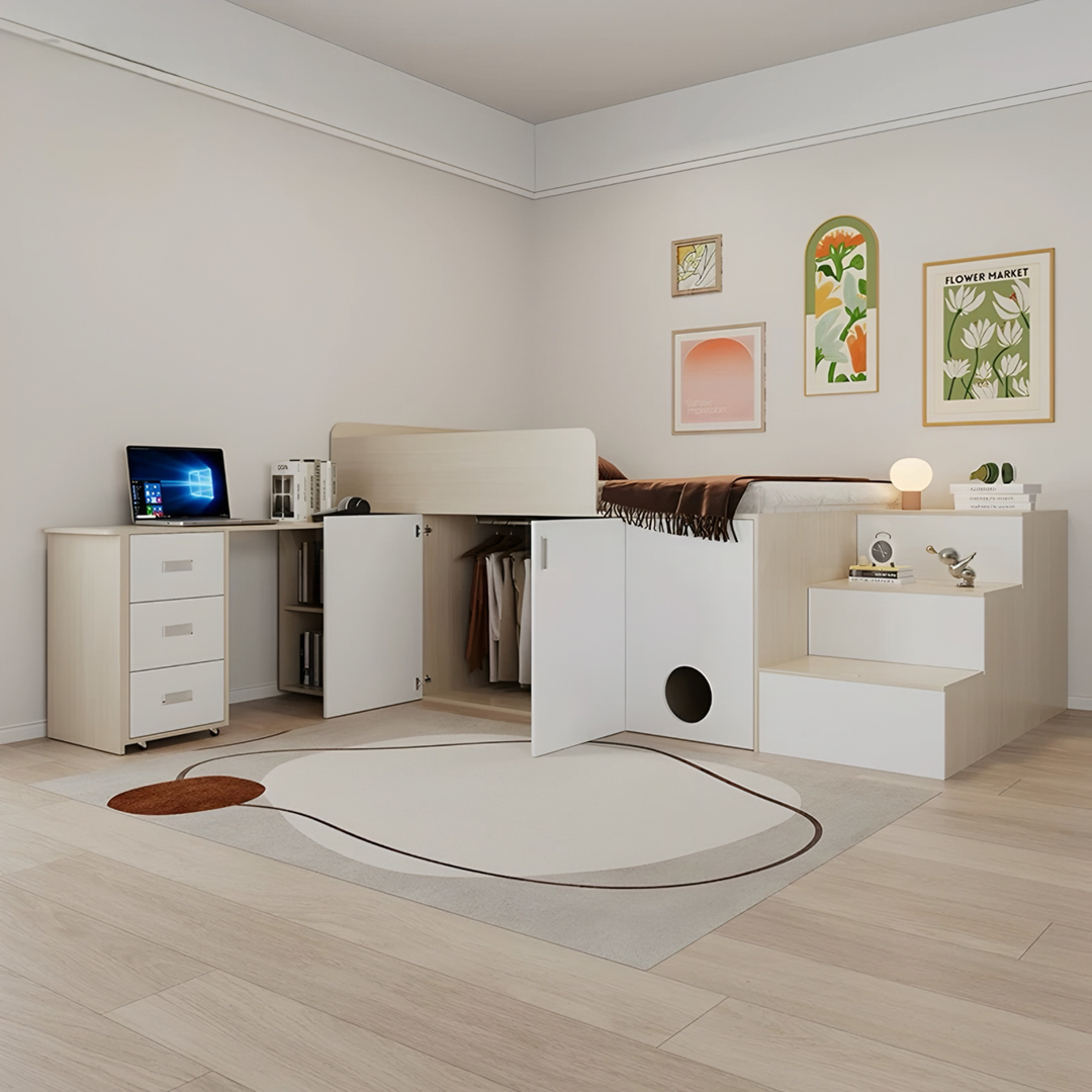 EVIAN Modern Multipurpose Storage Bedframe