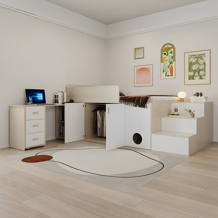 EVIAN Modern Multipurpose Storage Bedframe