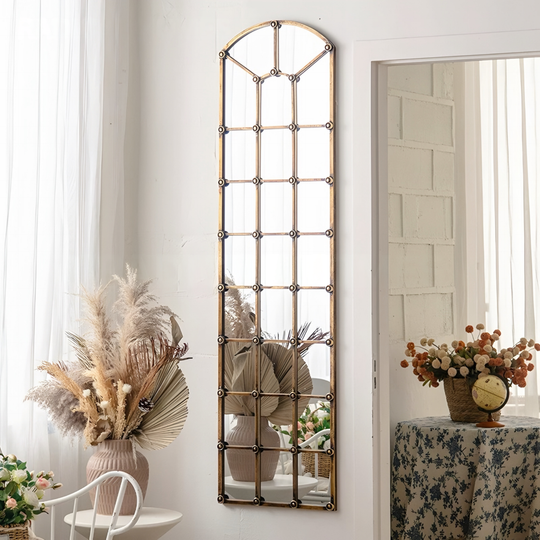 RAVENEL Rustic Window Wall Mirror - Cassa Haus Singapore