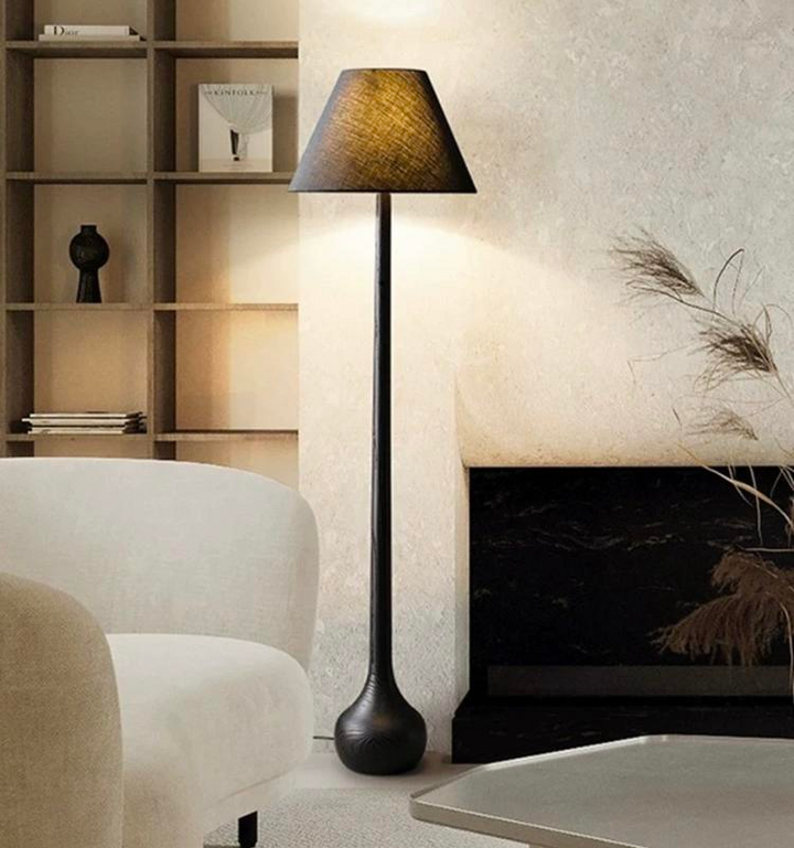 DORSETT Japandi Solid Wood Floor Lamp - Cassa Haus Singapore