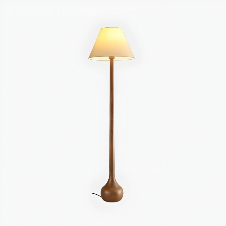 DORSETT Japandi Solid Wood Floor Lamp - Cassa Haus Singapore