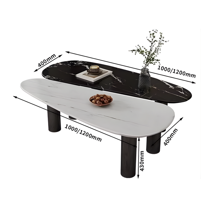 CALVET Modern Sintered Stone Coffee Table
