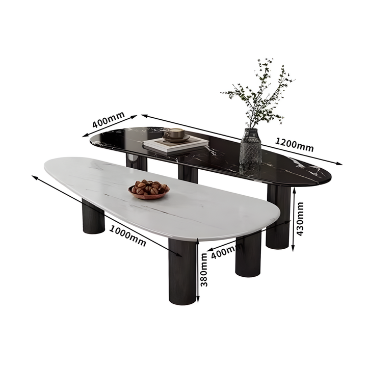 CALVET Modern Sintered Stone Coffee Table