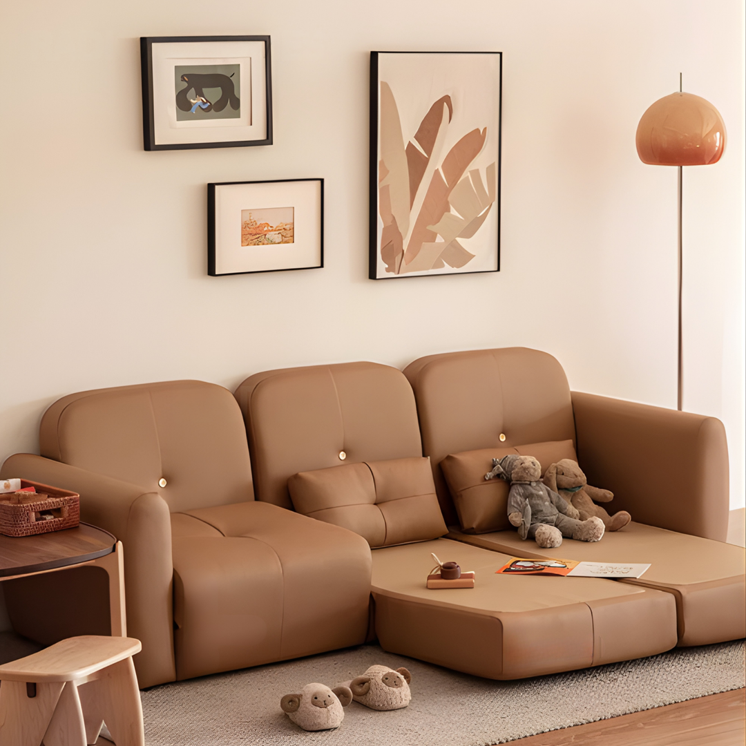 HARTFORD Modern Leather Sofa Bed