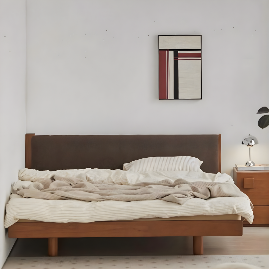 AUVREN Modern Solid Wood Bedframe - Cassa Haus Singapore