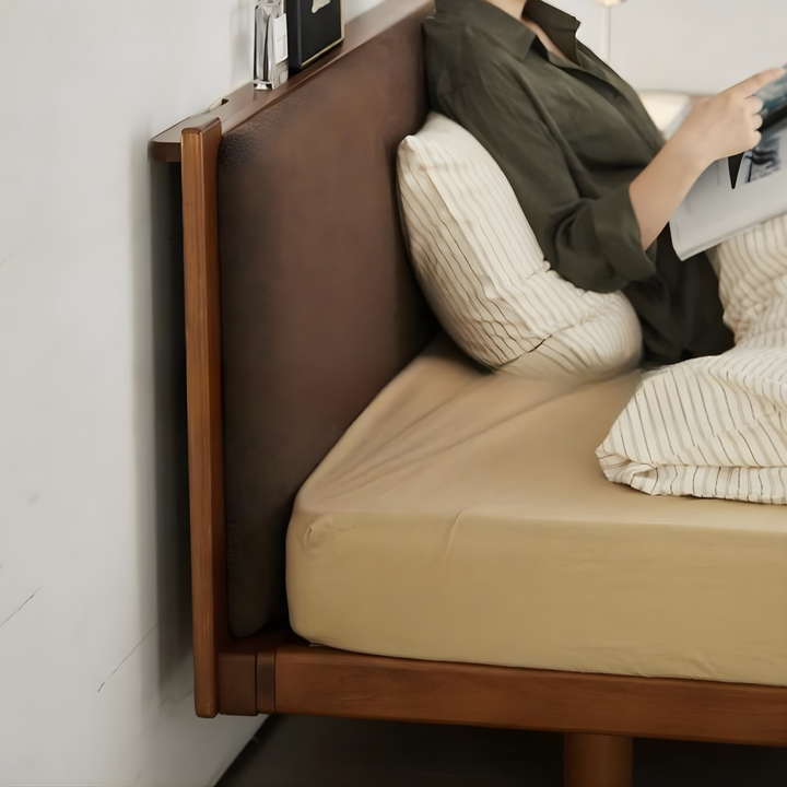 AUVREN Modern Solid Wood Bedframe - Cassa Haus Singapore