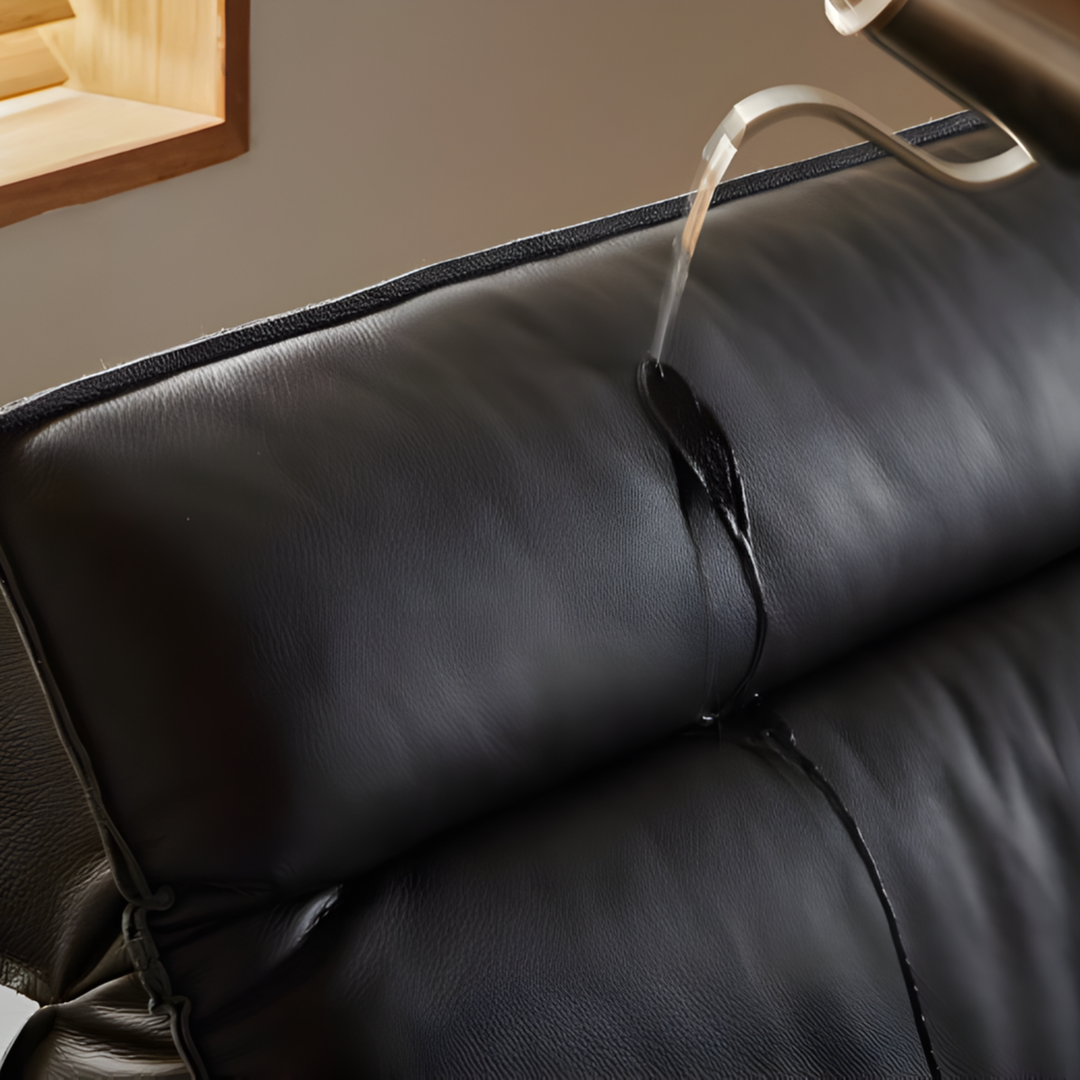 YORU Japandi Leather Sofa