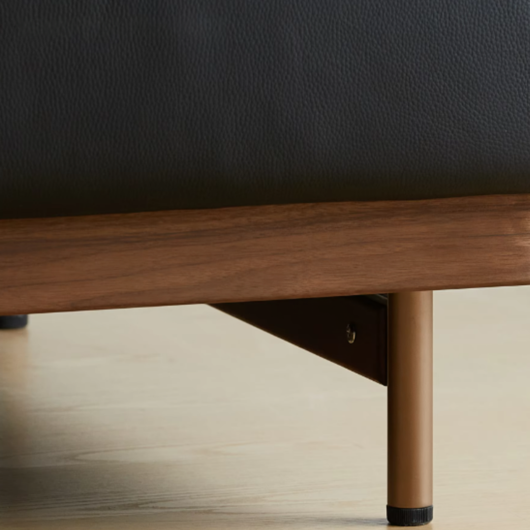 YORU Japandi Leather Sofa