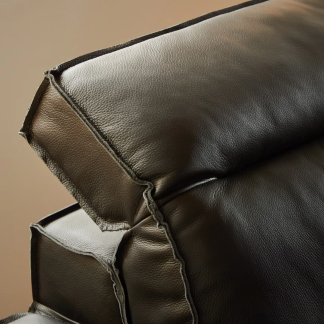 YORU Japandi Leather Sofa