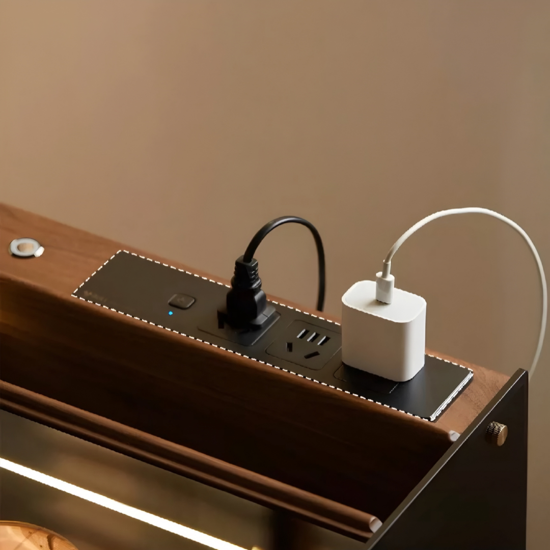 WALCERA Modern Solid Wood Vanity Table