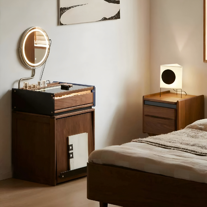 WALCERA Modern Solid Wood Vanity Table