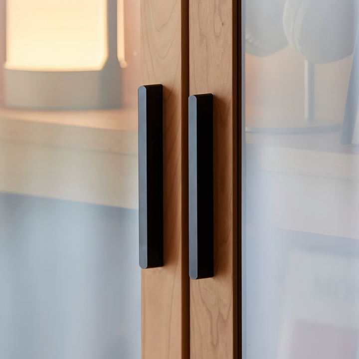 SAKURI Modern Solid Wood Display Cabinet