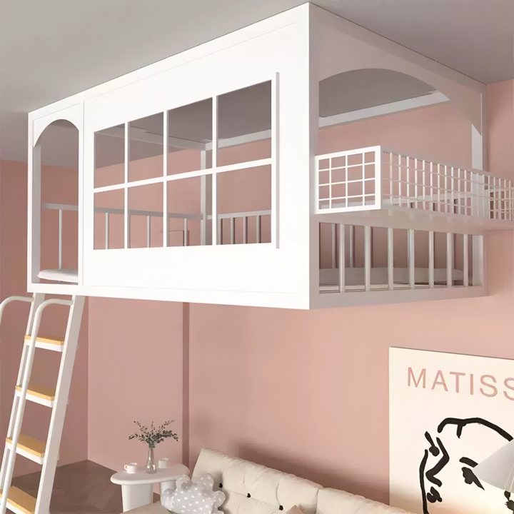 NOVEN Modern Children's Loft Bedframe