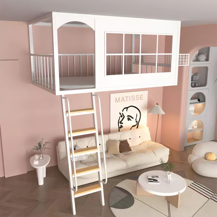 NOVEN Modern Children's Loft Bedframe