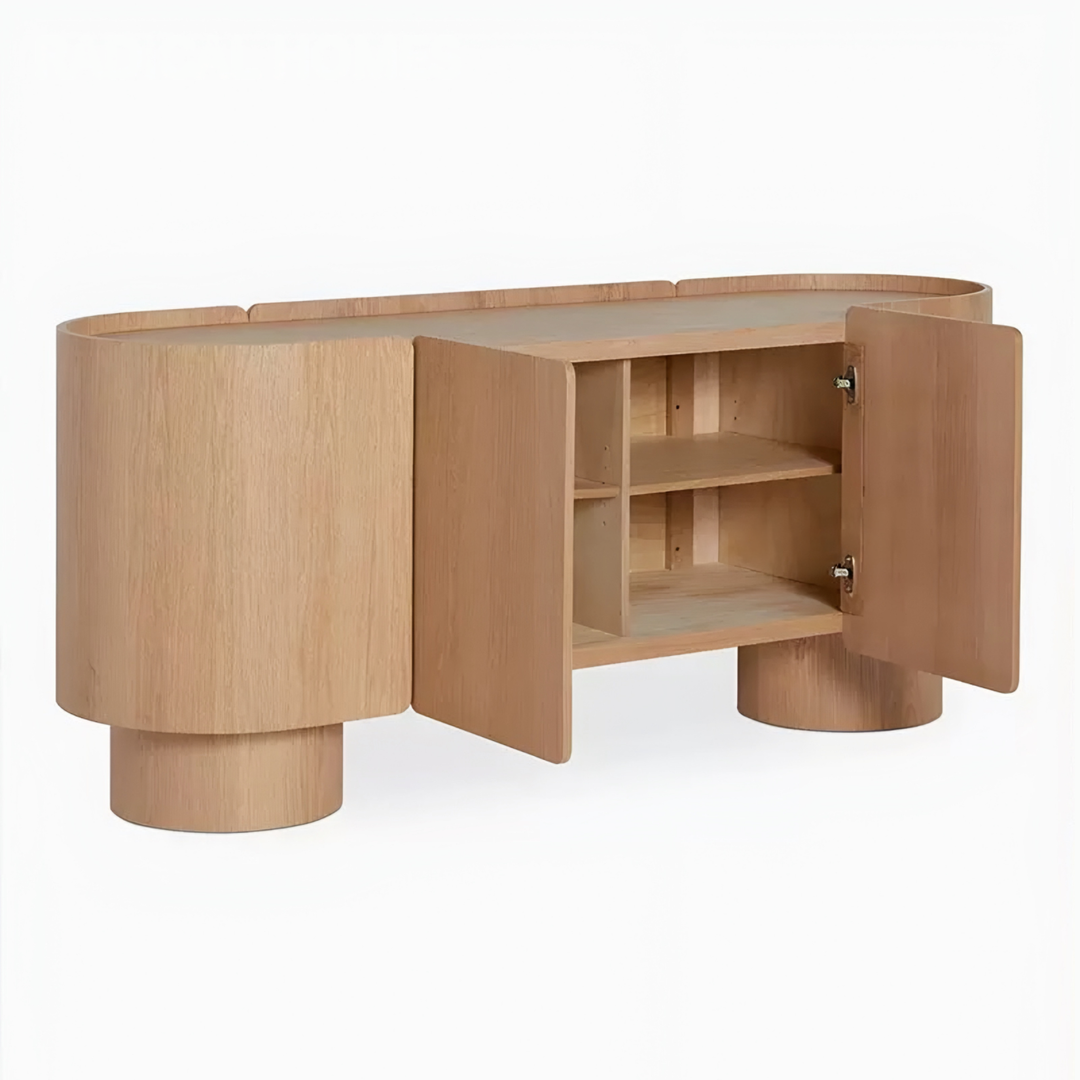 ORBIQUE Modern Solid Wood Sideboard