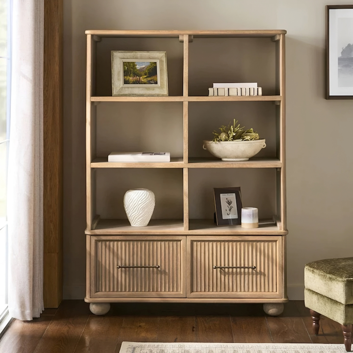 MERRAVEN Modern Solid Wood Shelf