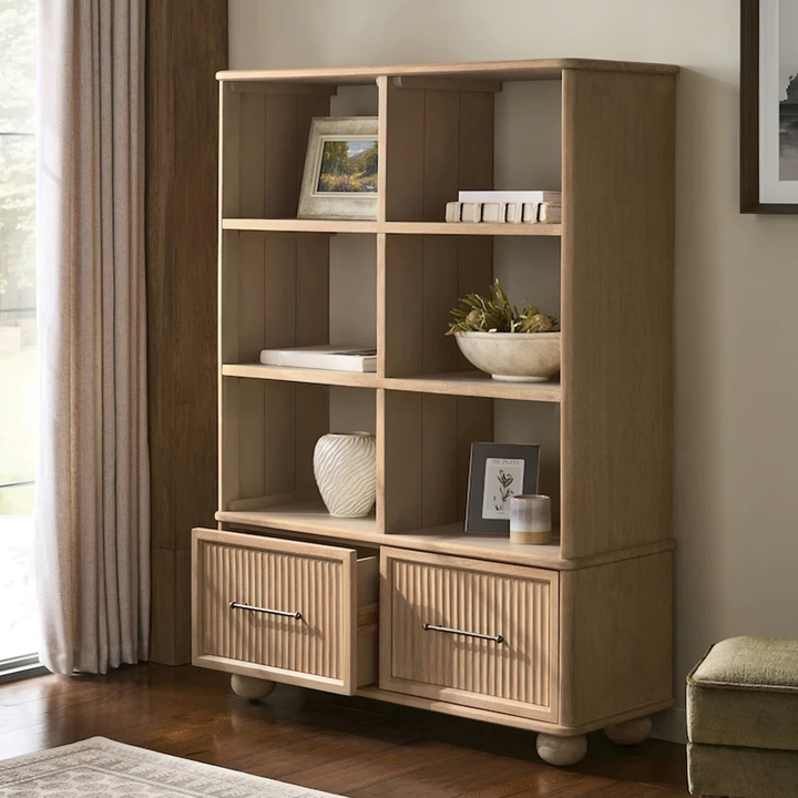 MERRAVEN Modern Solid Wood Shelf