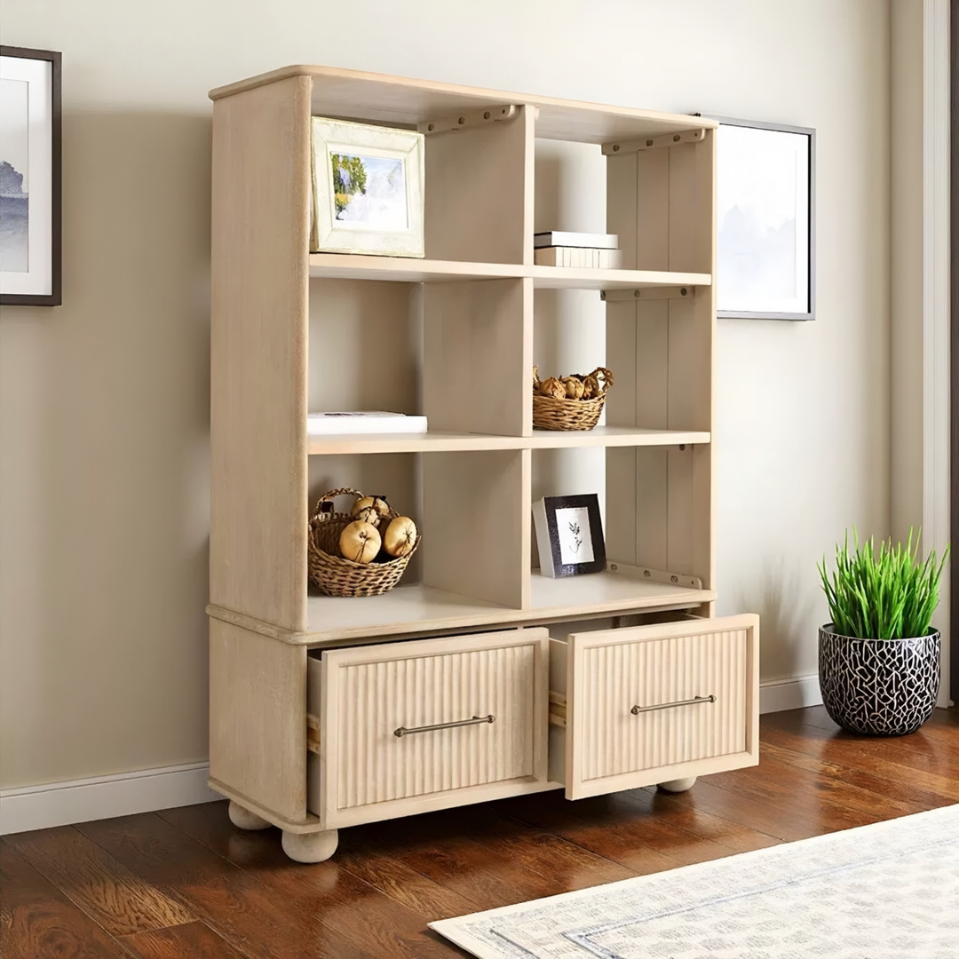 MERRAVEN Modern Solid Wood Shelf