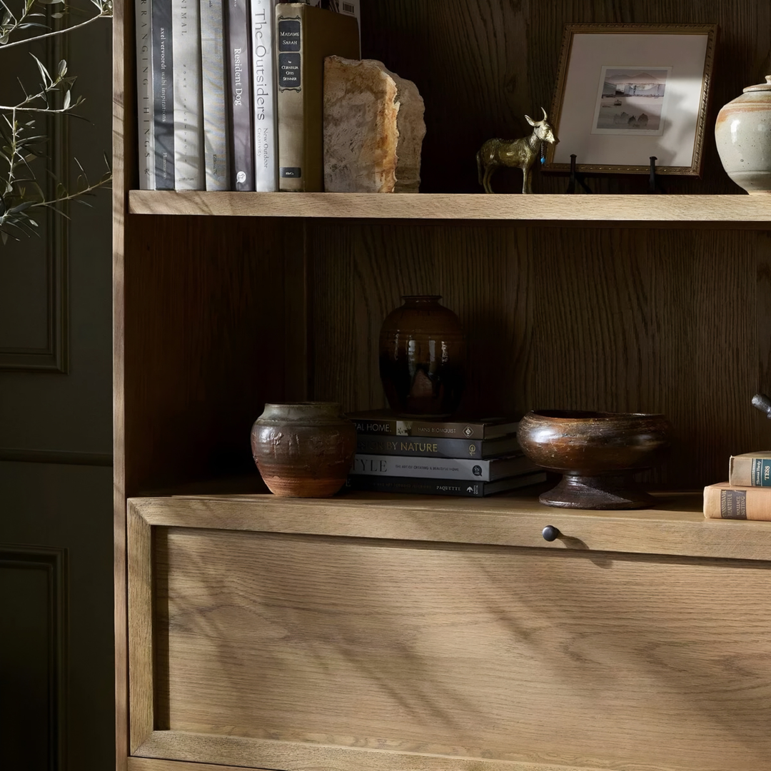 HARWICK Modern Solid Wood Bookshelf