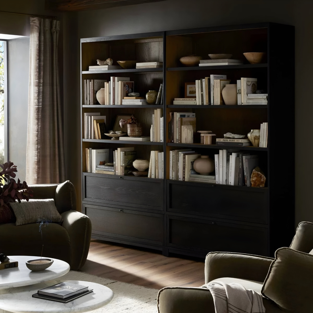 HARWICK Modern Solid Wood Bookshelf