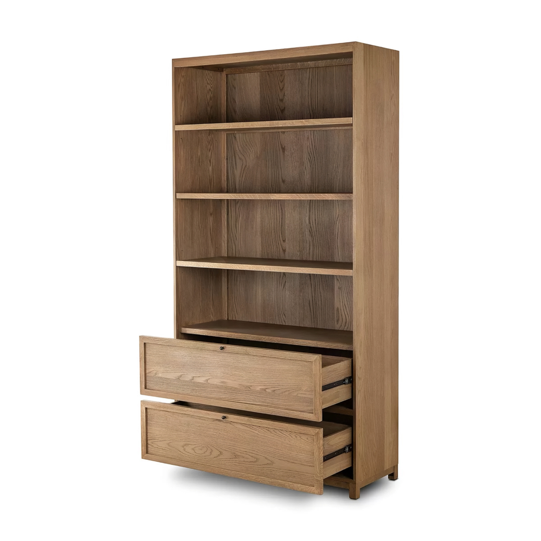 HARWICK Modern Solid Wood Bookshelf