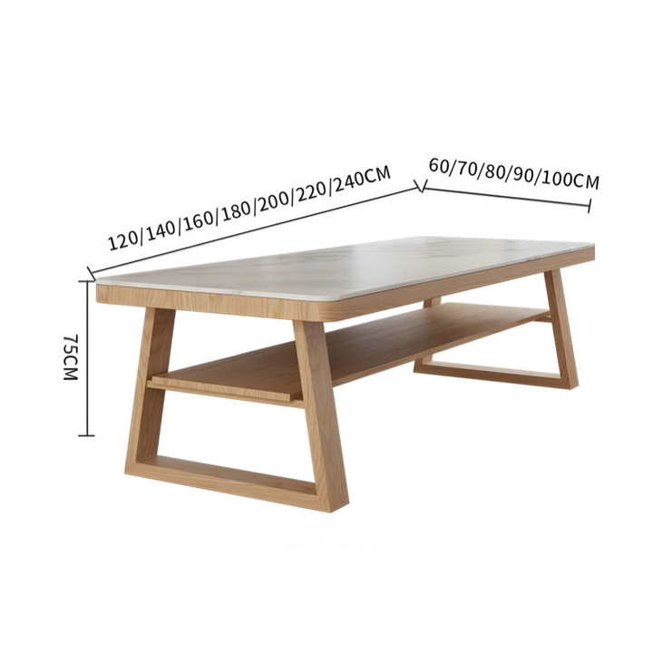 STONEHART Modern Sintered Stone Dining Table - Cassa Haus Singapore