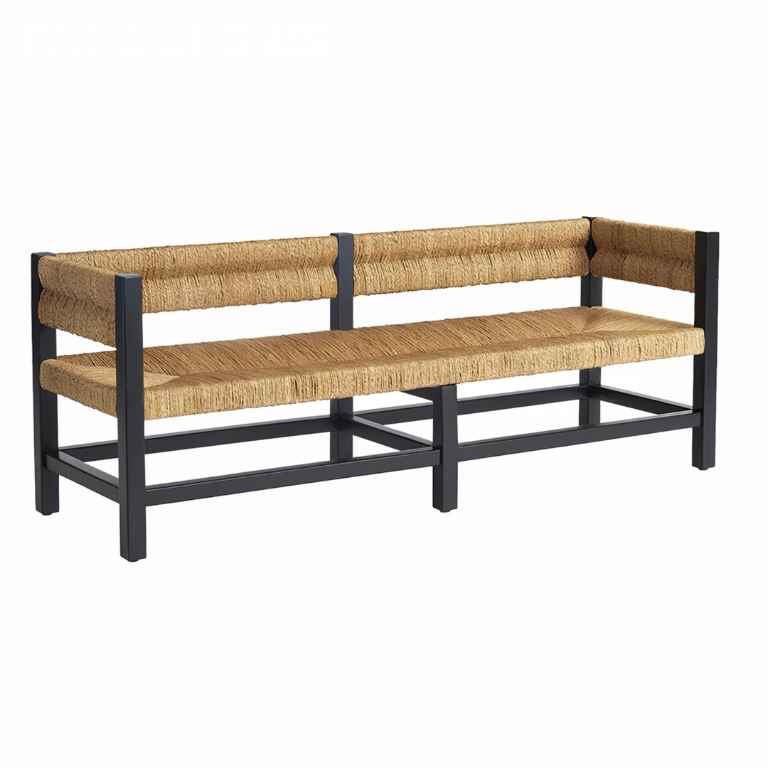MARVIK Rustic Solid Wood Bench