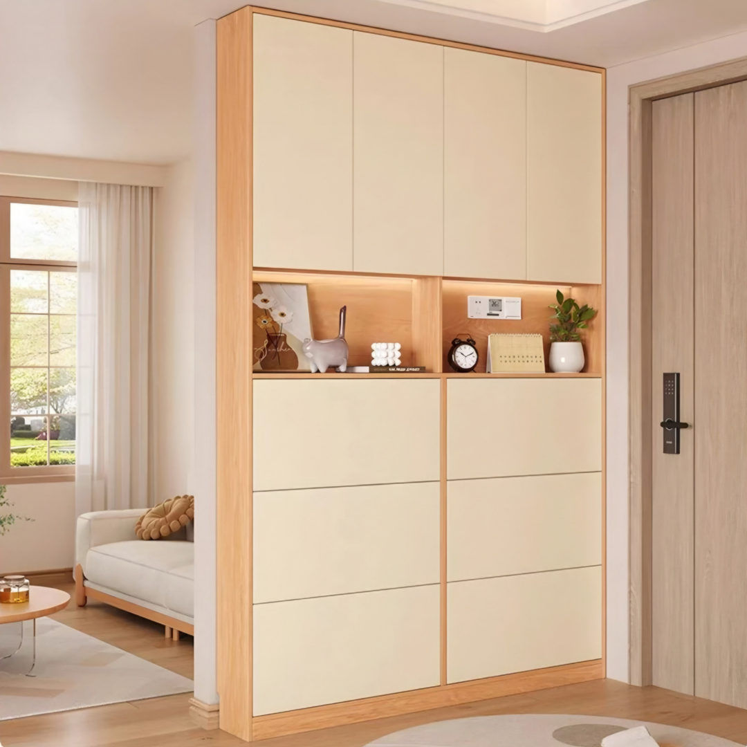 MILLWORK Modern Solid Wood Shoe Cabinet