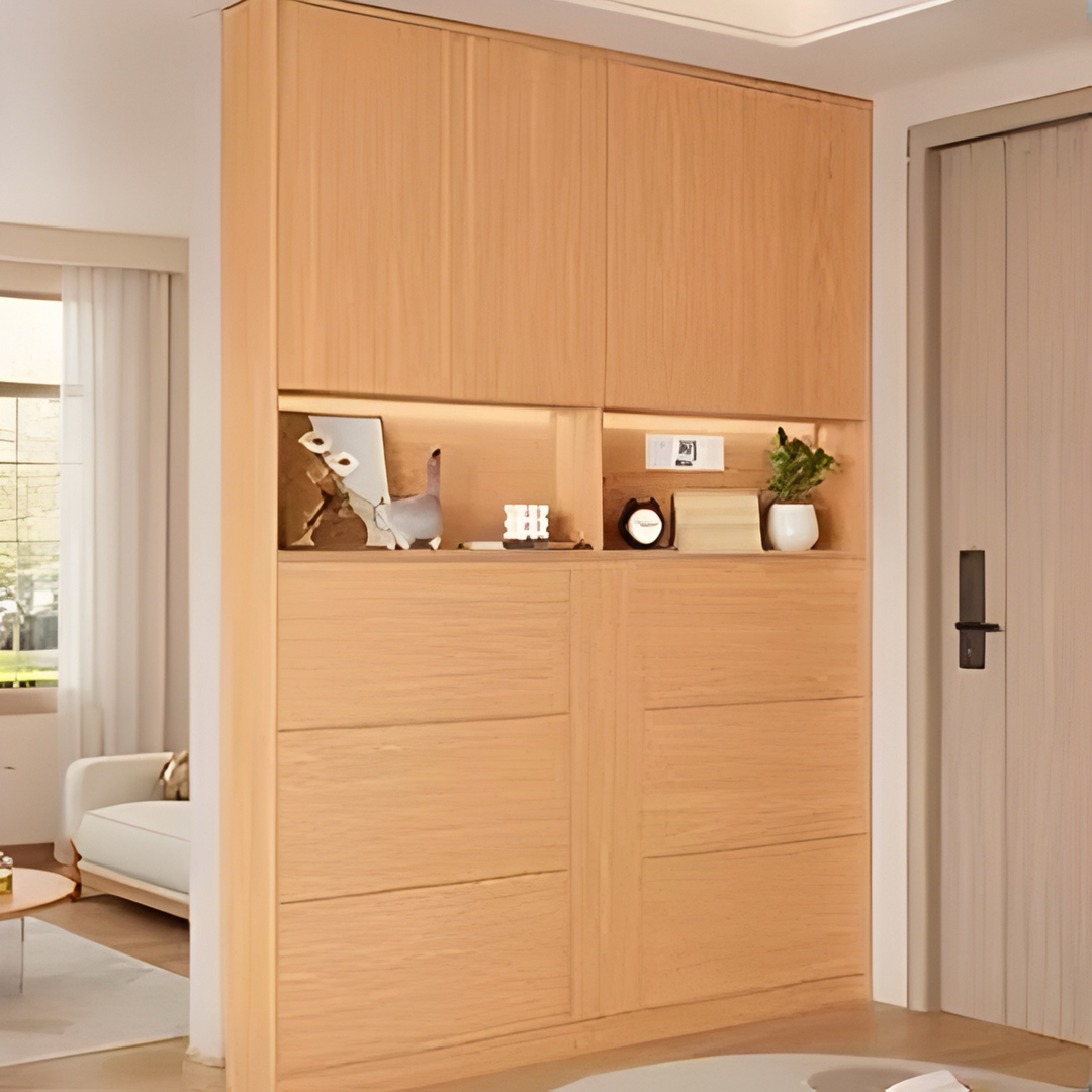 MILLWORK Modern Solid Wood Shoe Cabinet
