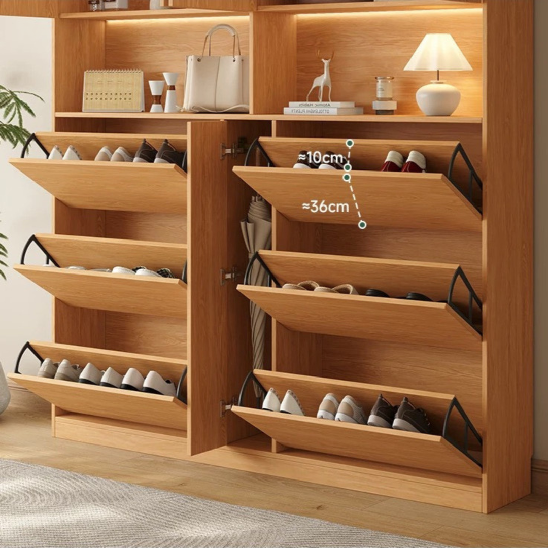 MILLWORK Modern Solid Wood Shoe Cabinet