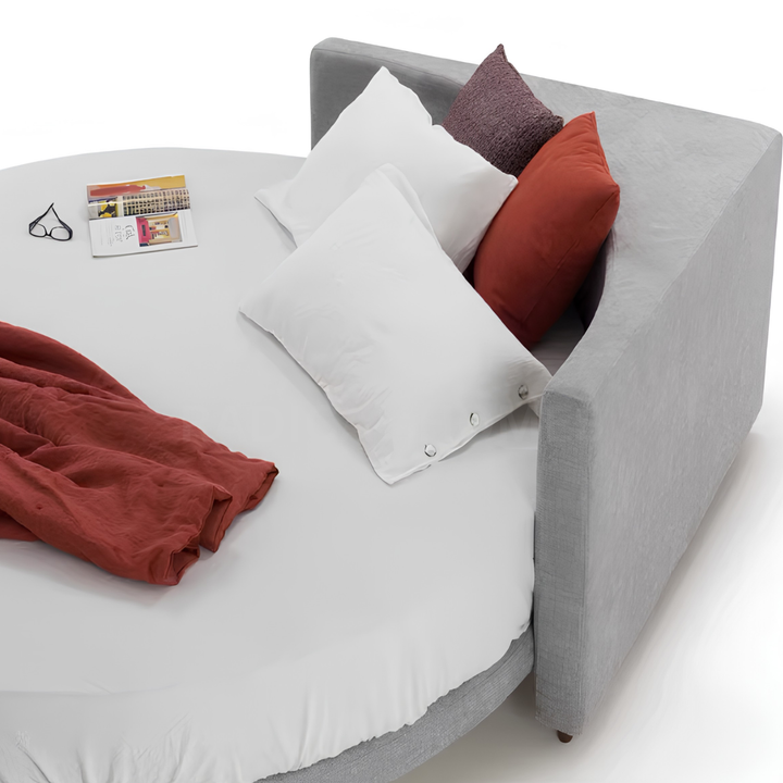 GALA Modern Round Fabric Bedframe