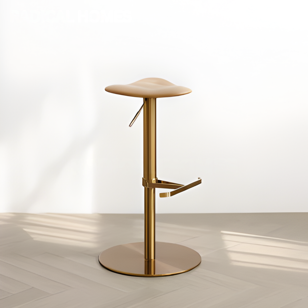 DORVANO Modern Solid Wood Adjustable Bar Stool