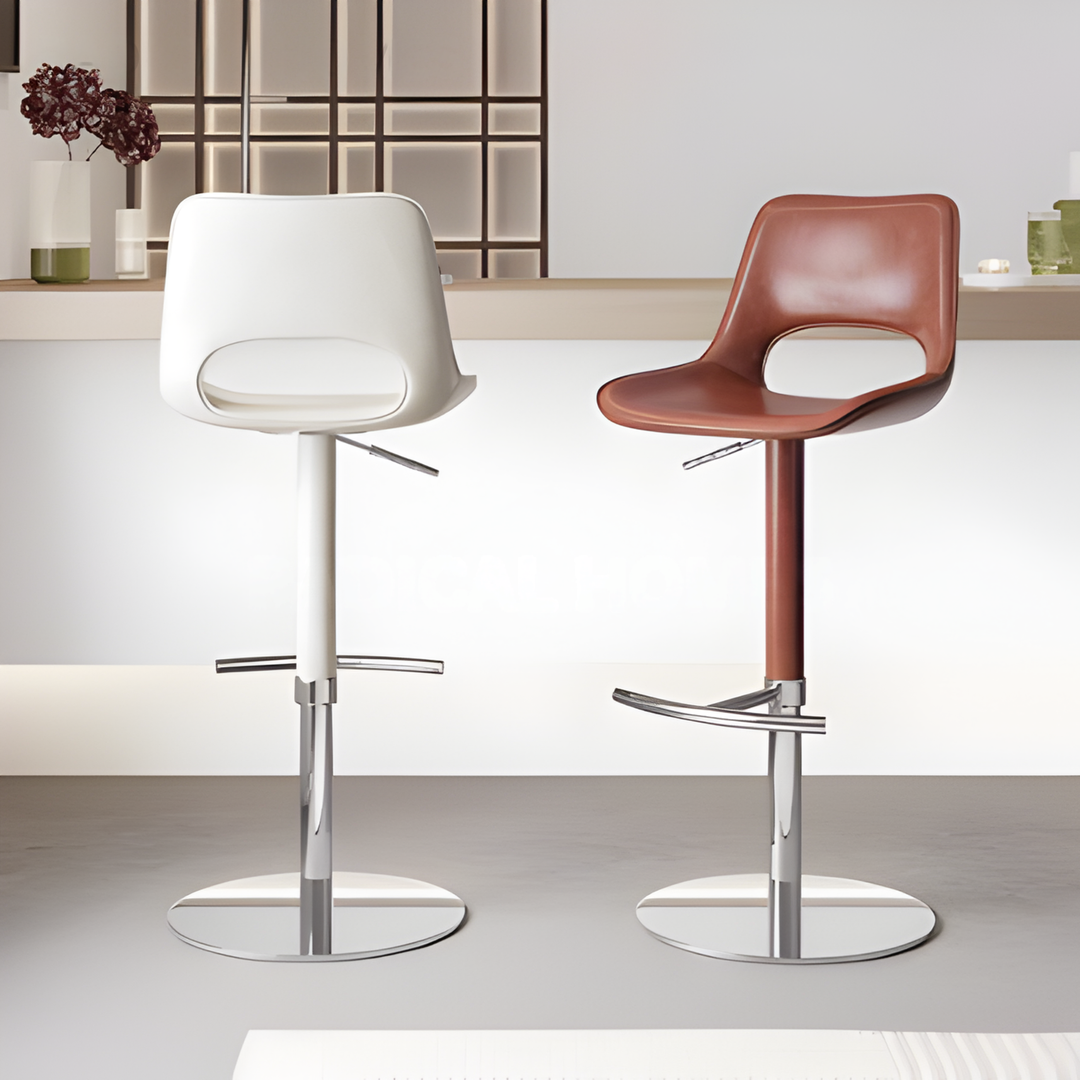 AVELTOR Modern Adjustable Leather Bar Stool