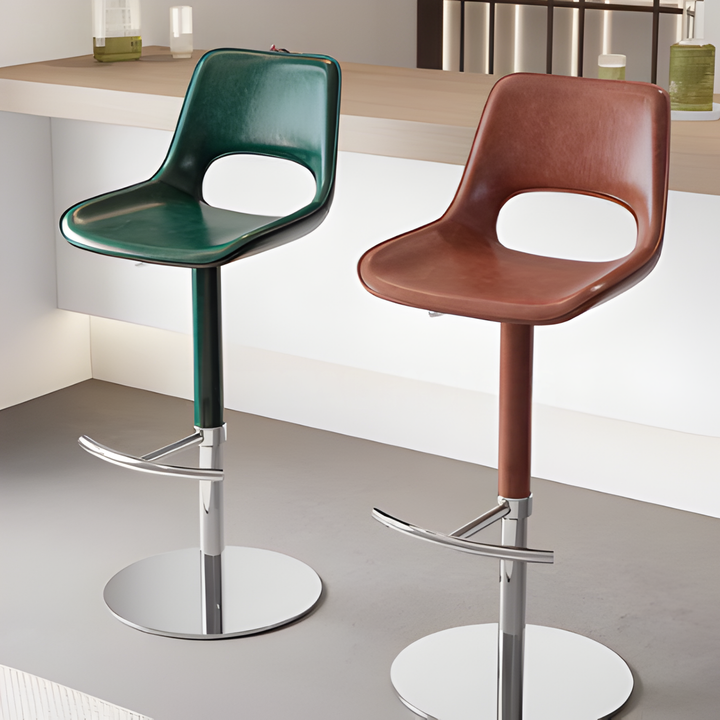 AVELTOR Modern Adjustable Leather Bar Stool