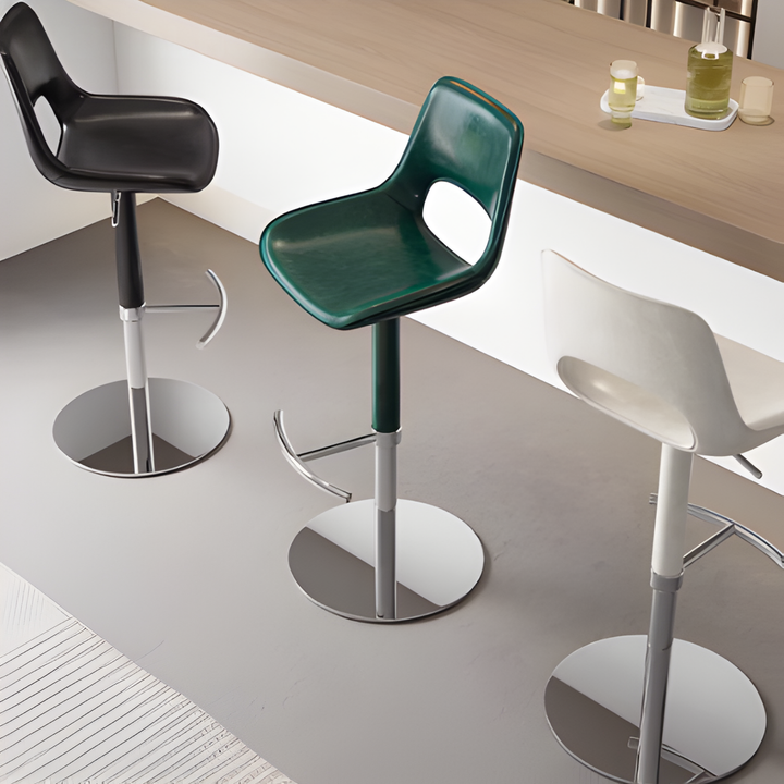AVELTOR Modern Adjustable Leather Bar Stool