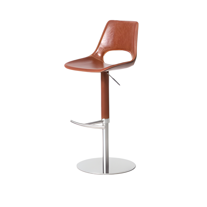 AVELTOR Modern Adjustable Leather Bar Stool