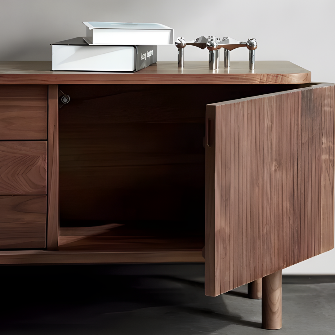 NOYRA Modern Solid Wood TV Console