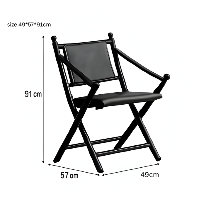 BEXI Modern Leather Folding Study Chair - Cassa Haus Singapore