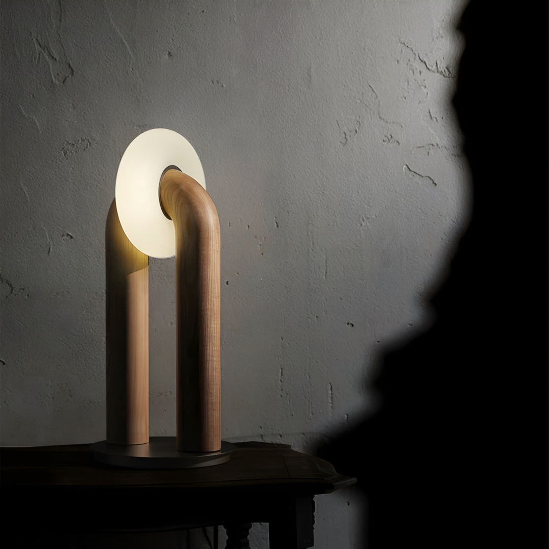 MORDEN Wabi-Sabi Solid Wood Table Lamp