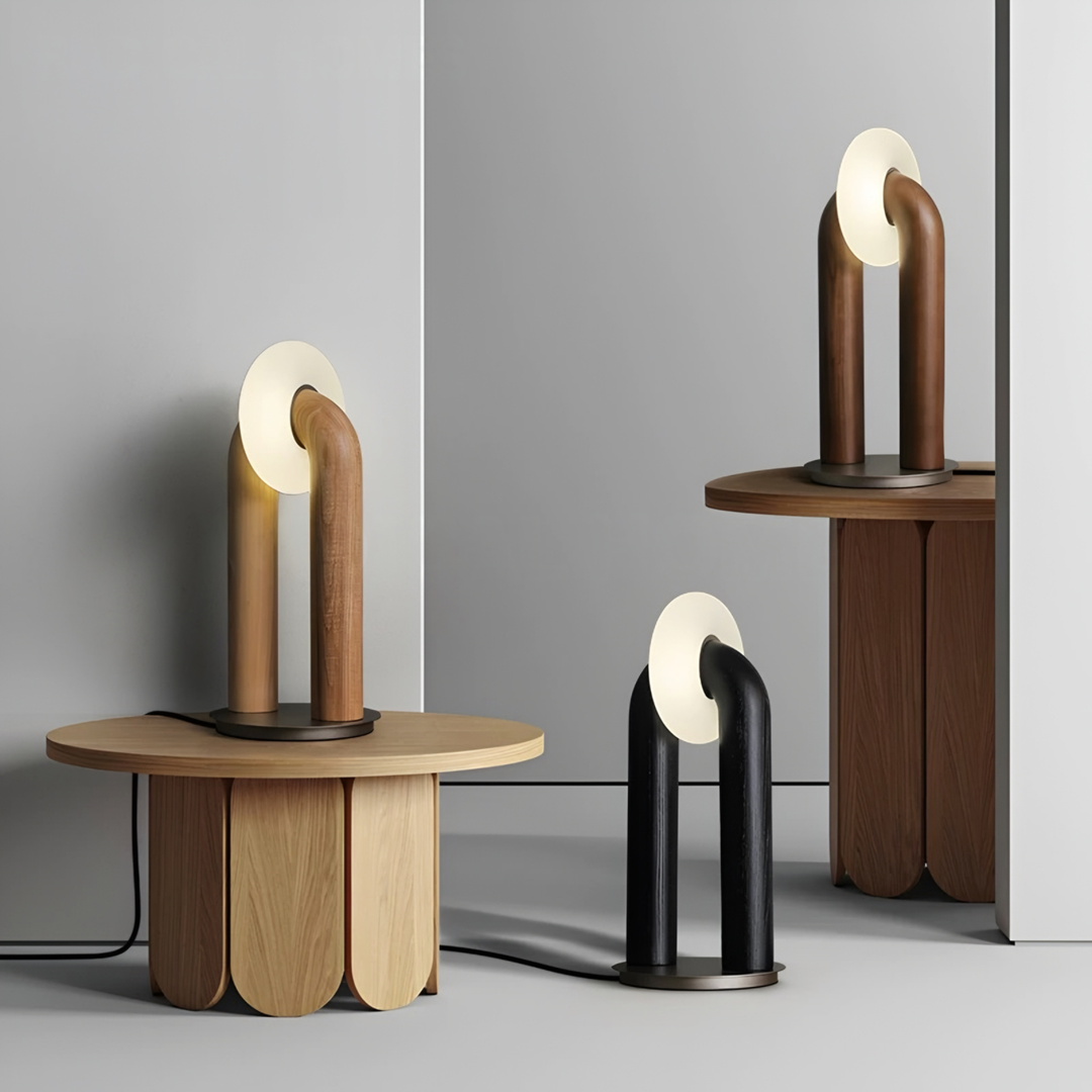 MORDEN Wabi-Sabi Solid Wood Table Lamp