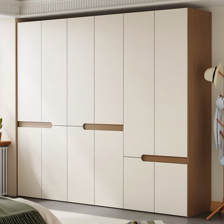 KESTRUM Japandi Solid Wood Wardrobe
