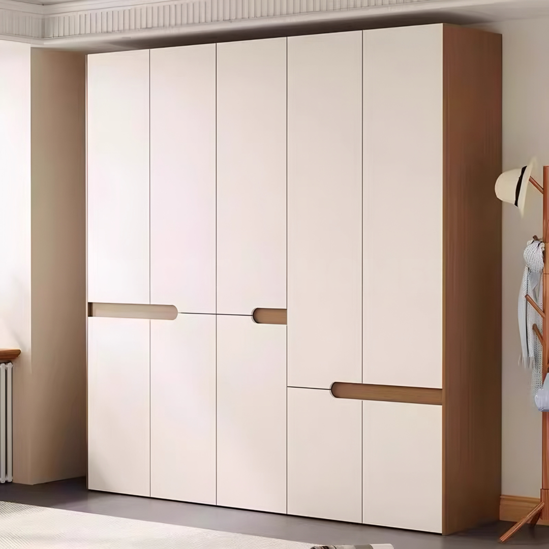 KESTRUM Japandi Solid Wood Wardrobe
