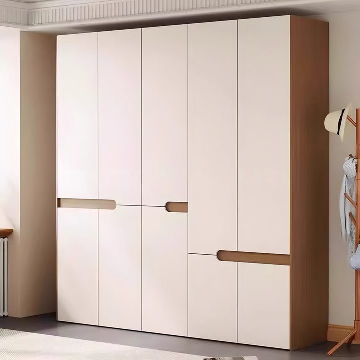 KESTRUM Japandi Solid Wood Wardrobe