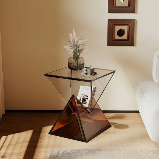 NYVORA Modern Acrylic Side Table - Cassa Haus Singapore