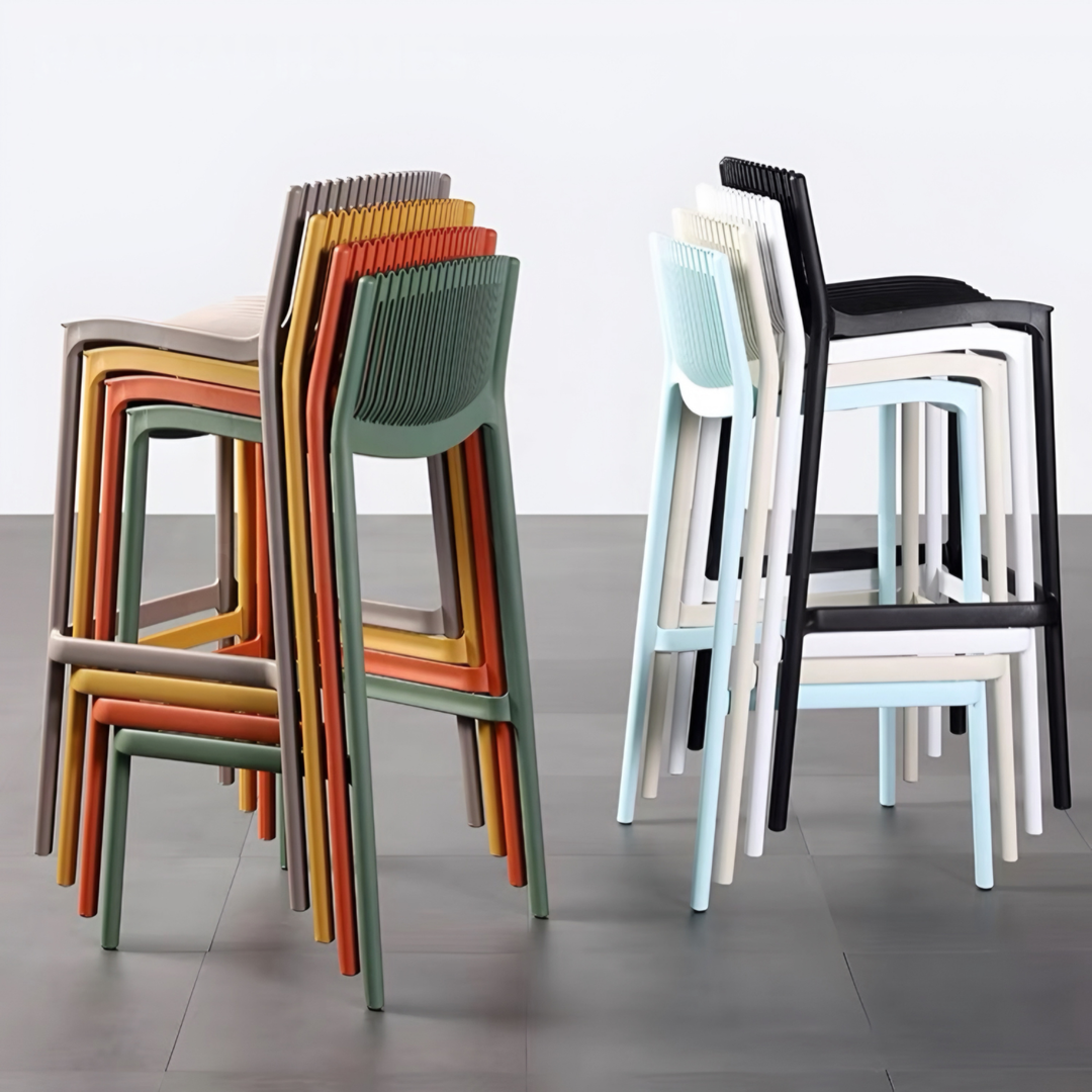 ORQEVANE Modern Outdoor Stackable Bar Stool - Cassa Haus Singapore