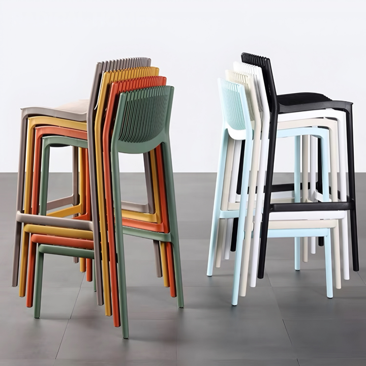 ORQEVANE Modern Outdoor Stackable Bar Stool - Cassa Haus Singapore
