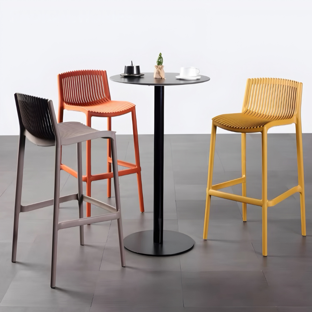 ORQEVANE Modern Outdoor Stackable Bar Stool - Cassa Haus Singapore