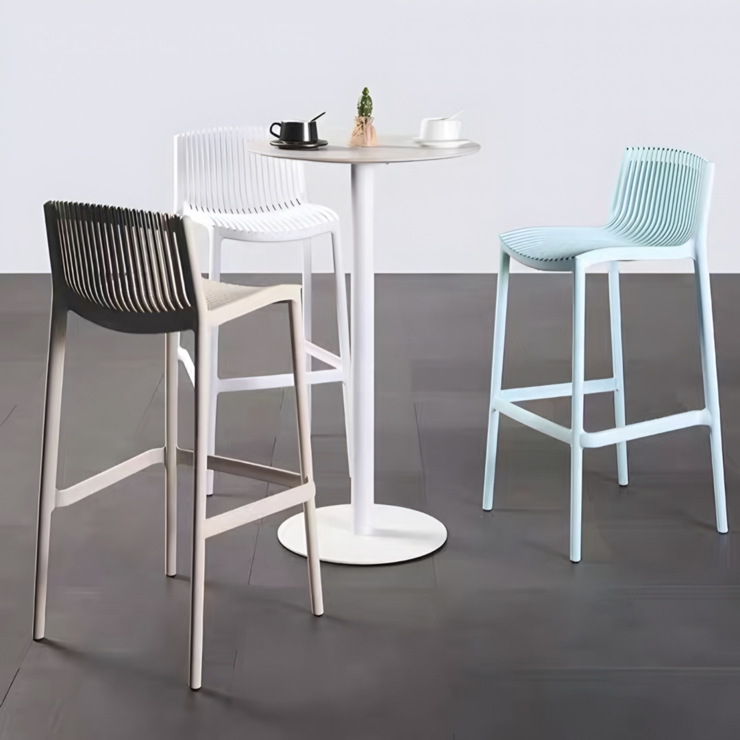 ORQEVANE Modern Outdoor Stackable Bar Stool - Cassa Haus Singapore